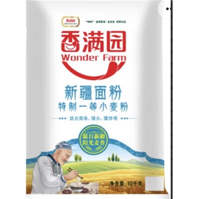 TCYX    香满园 新疆面粉 特制一等小麦粉 10KG/袋