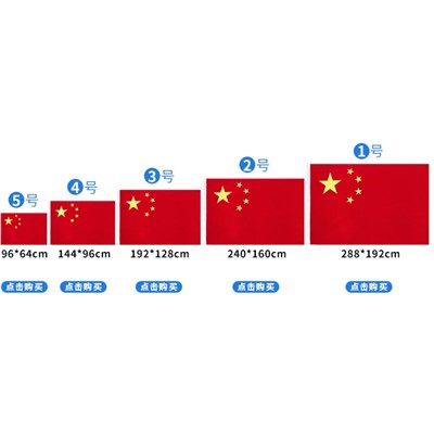 ZS  1号国旗 得力 涤纶